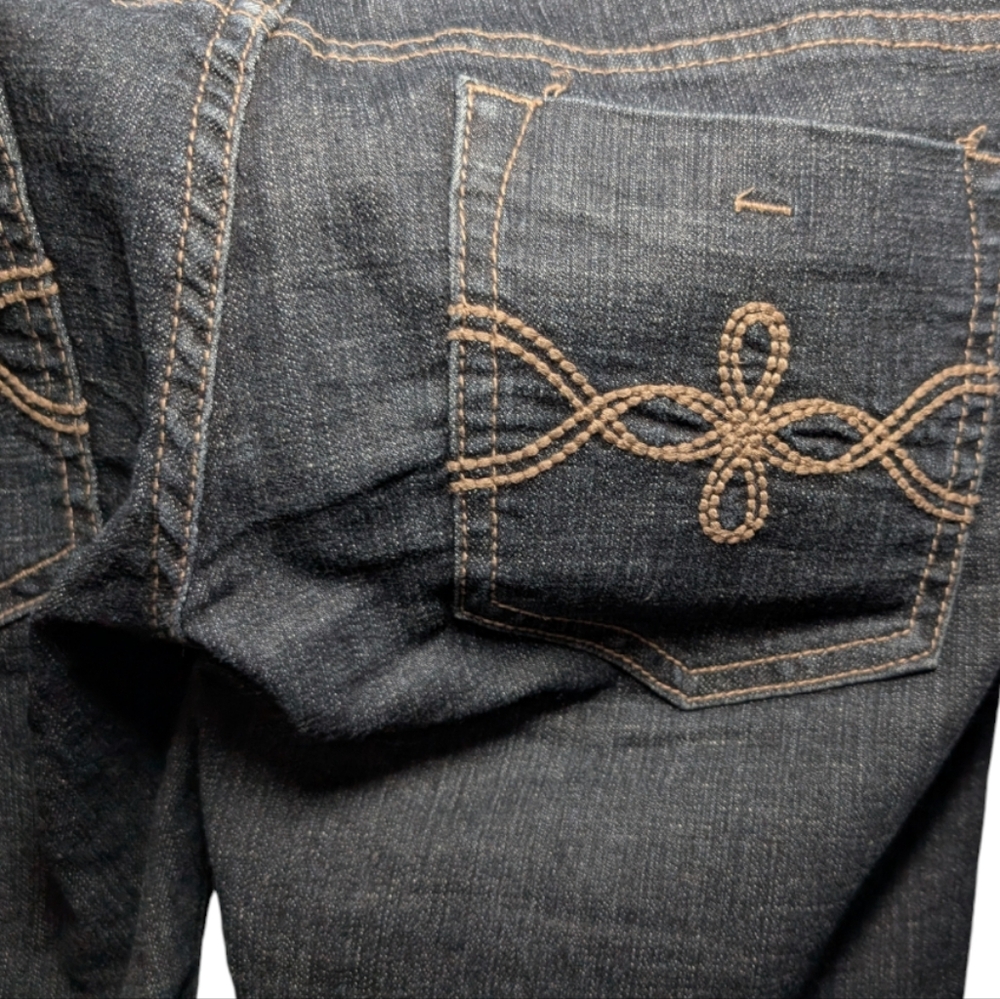 Bubblegum USA Dark Wash Low Rise Jeans Juniors 5 🌟 - Picture 10 of 12